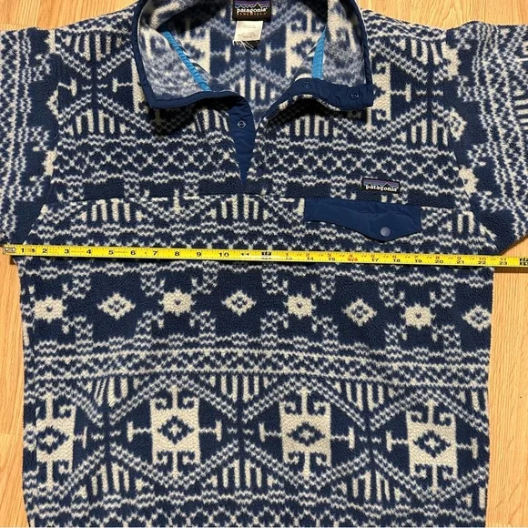 Patagonia Synchilla Mens Small Nordic Fisher Snap-T Pullover Jacket - Picture 8 of 8